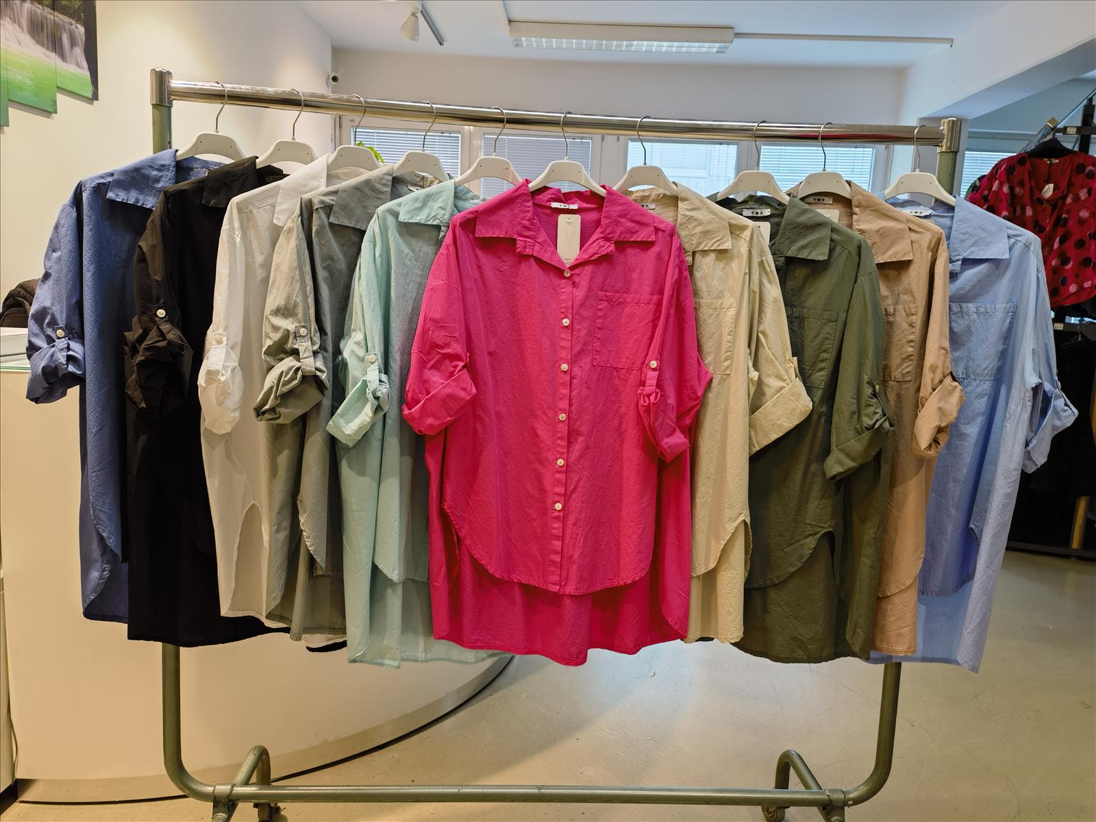 Bluse Leinen